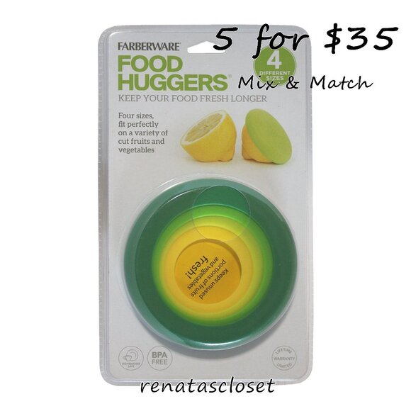Farberware 4-pk Food Huggers NWT/NIP - Picture 1 of 7